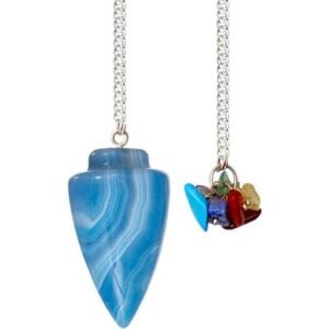 Pendulum Curved Blue Onyx