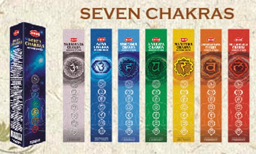 Seven chakra incense