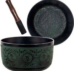 Singing Bowl rounded 7.5" Green Tara Green (Each)
