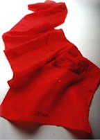 Red - root chakra scarf